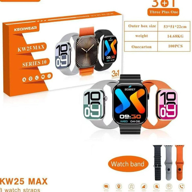 ساعت هوشمند۳ بند KW25max