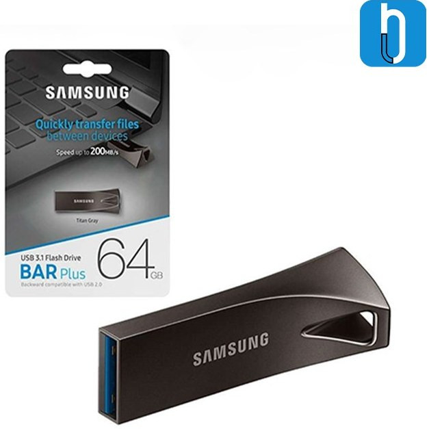 فلش مموری سامسونگ مدل Bar Plus ظرفیت 64GB