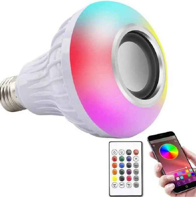 لامپ هوشمند اسپیکردار بلوتوثی RGB
