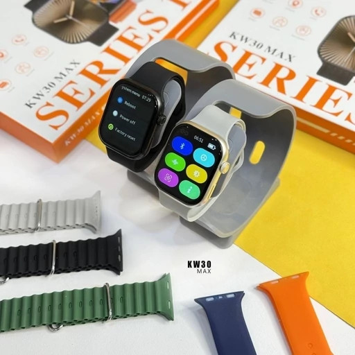 ساعت هوشمند طرح اپل با 7 بند مدل Keqiwear KW30 Max