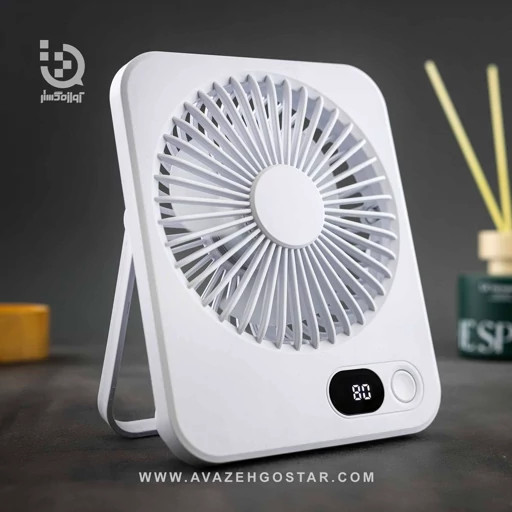 پنکه شارژی مدل F10 ظرفیت ۱۲۰۰ میلی آمپر ساعت