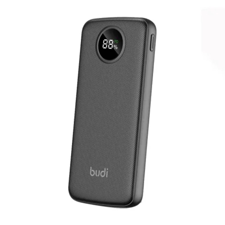 پاور بانک ۲۲.۵ وات بودی (budi)مدلPB820B1 ظرفیت ۱۰۰۰۰ میلی آمپر ساعت