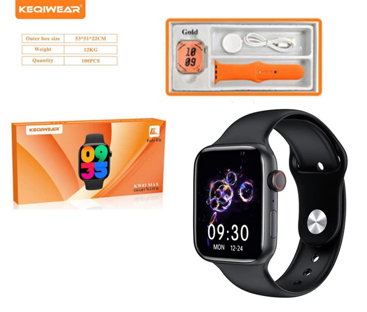 ساعت هوشمند KEQIWEAR مدل KW81 MAX با نمایشگر سوپر آمولد