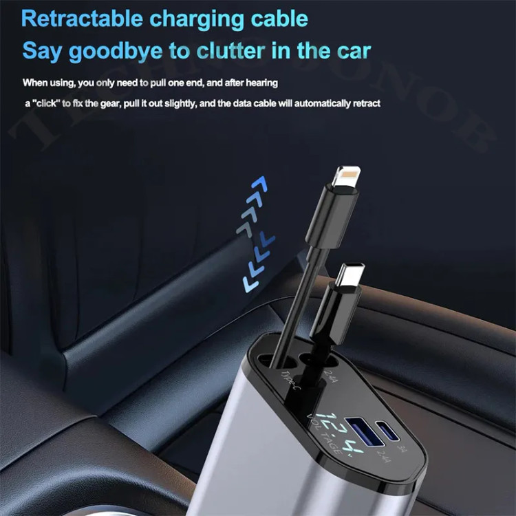 شارژر فندکی ۶۶ وات ۴ پورت کالوس مدل CAR06 4in1