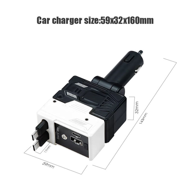 شارژر فندکی ۶۶ وات کالوس(CALUS) مدل CAR07 4in1