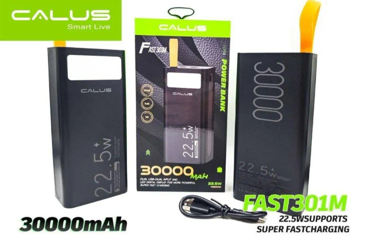 پاوربانک کالوس مدل Fast 301M ظرفیت 30 هزار میلی آمپر